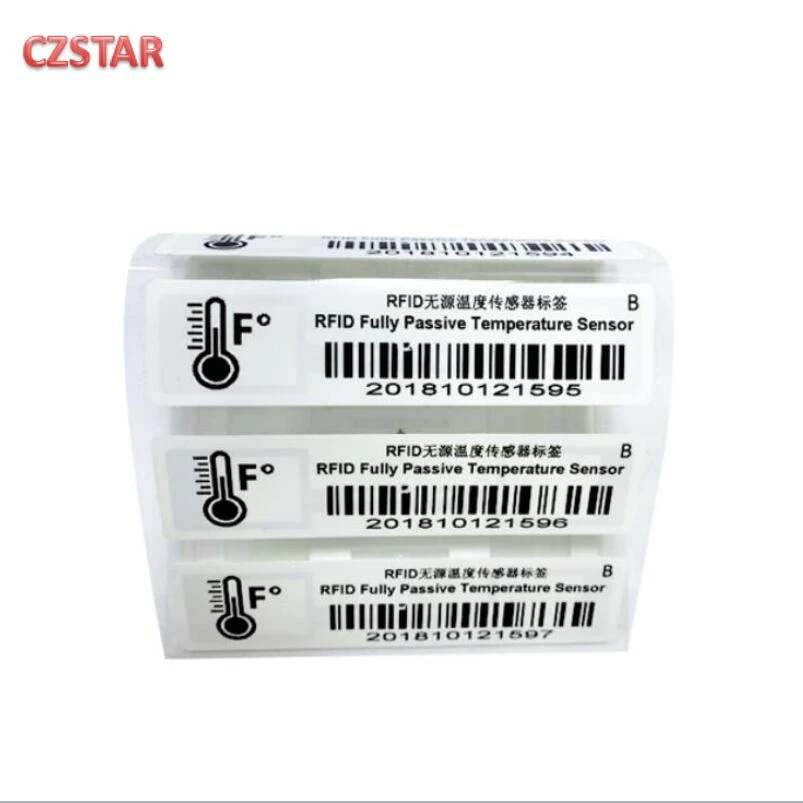 Uhf Rfid Fully Passive Temperature Sensor Sticker Tag For Cold Chain Logistics Access Control Cards Aliexpress<script async src=