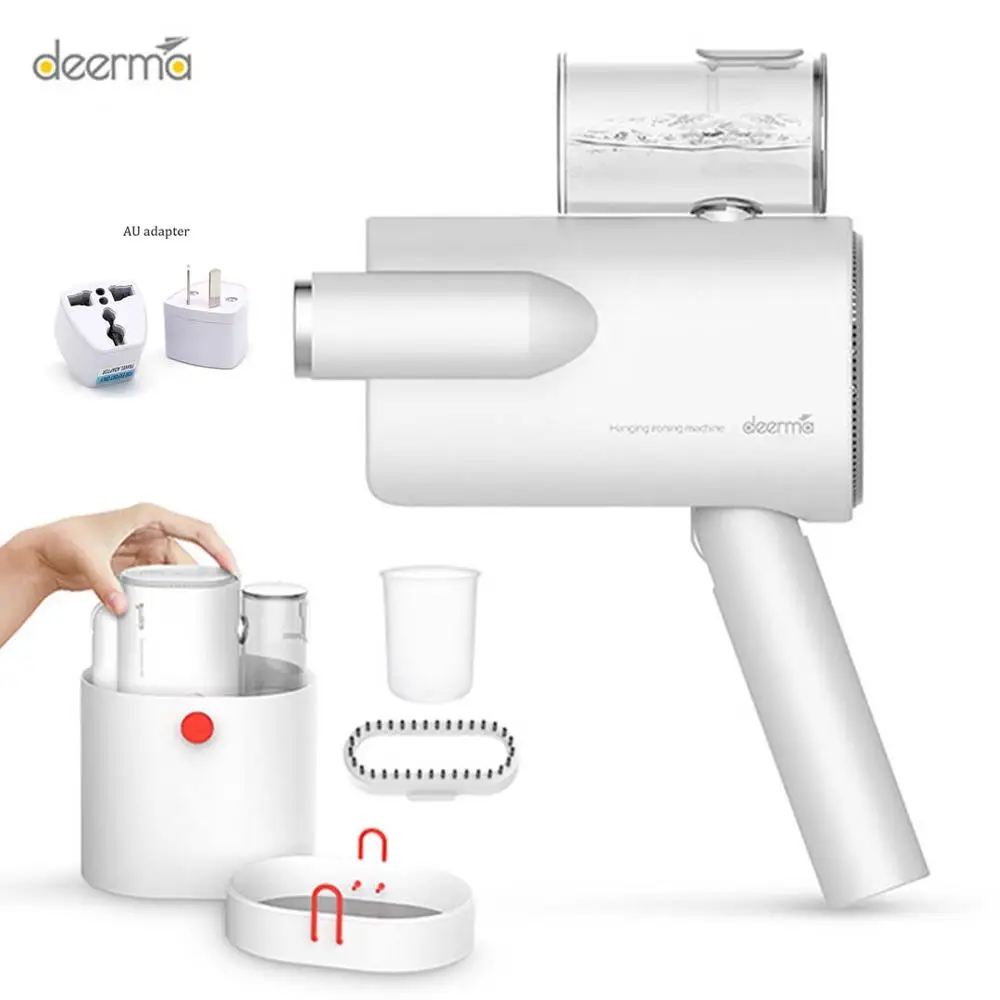 Add AU Adapter Xiaomi Deerma 220 В отпариватель для одежды, ручная гладильная машина для одежды, дорожный 800 Вт мини-электрический утюг для путешествий, паровой утюг для одежды - Цвет: Add AU Adapter