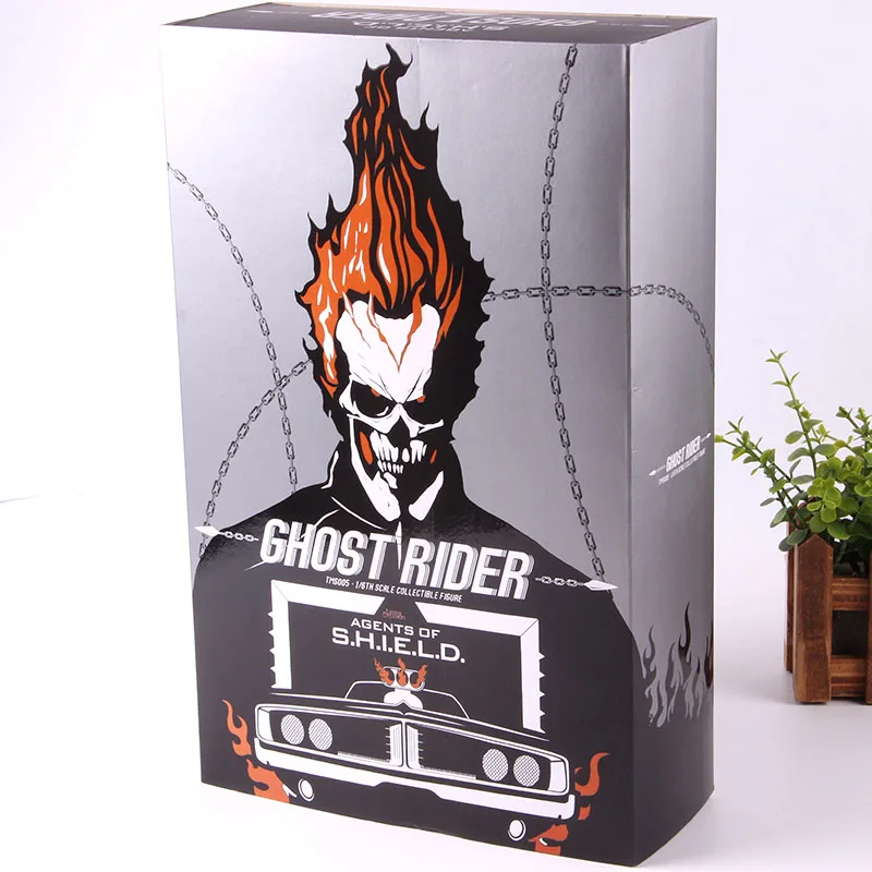 Marvel агенты щита фигура 1/6 масштаб TMS005 Ghost Rider фигурка ПВХ Коллекционная модель игрушки с светодиодный светильник