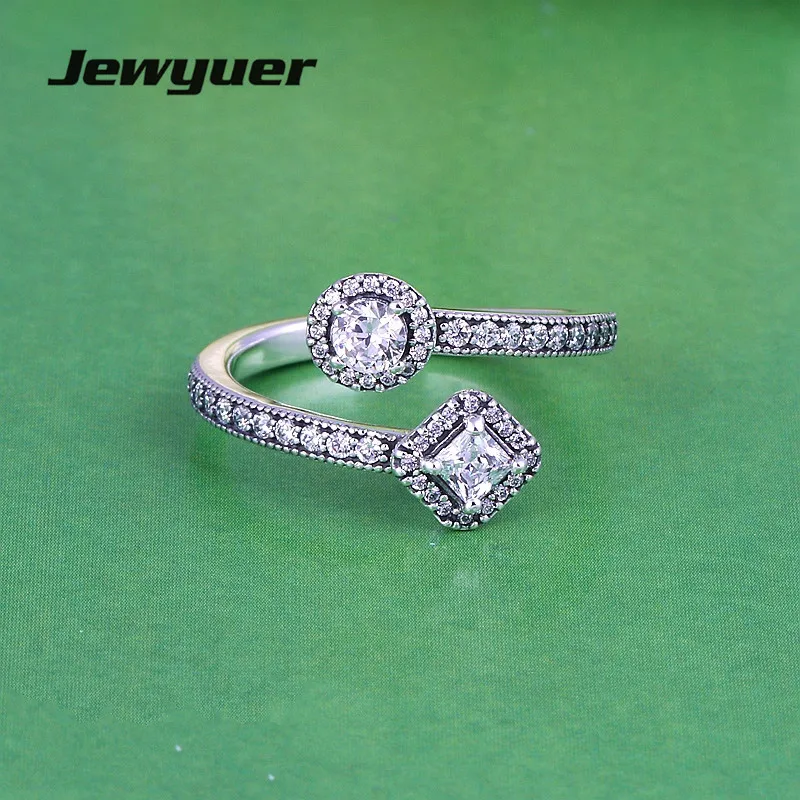 New Spring collection Abstract Elegance wedding rings For Women 925 sterling silver jewelry ring anillos European Style RIP0118