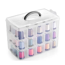 3 слоя 18/30 слот для хранения пластиковых коробок ювелирных изделий бисера коробка для хранения Контейнер Органайзер коробка коробки для поделок