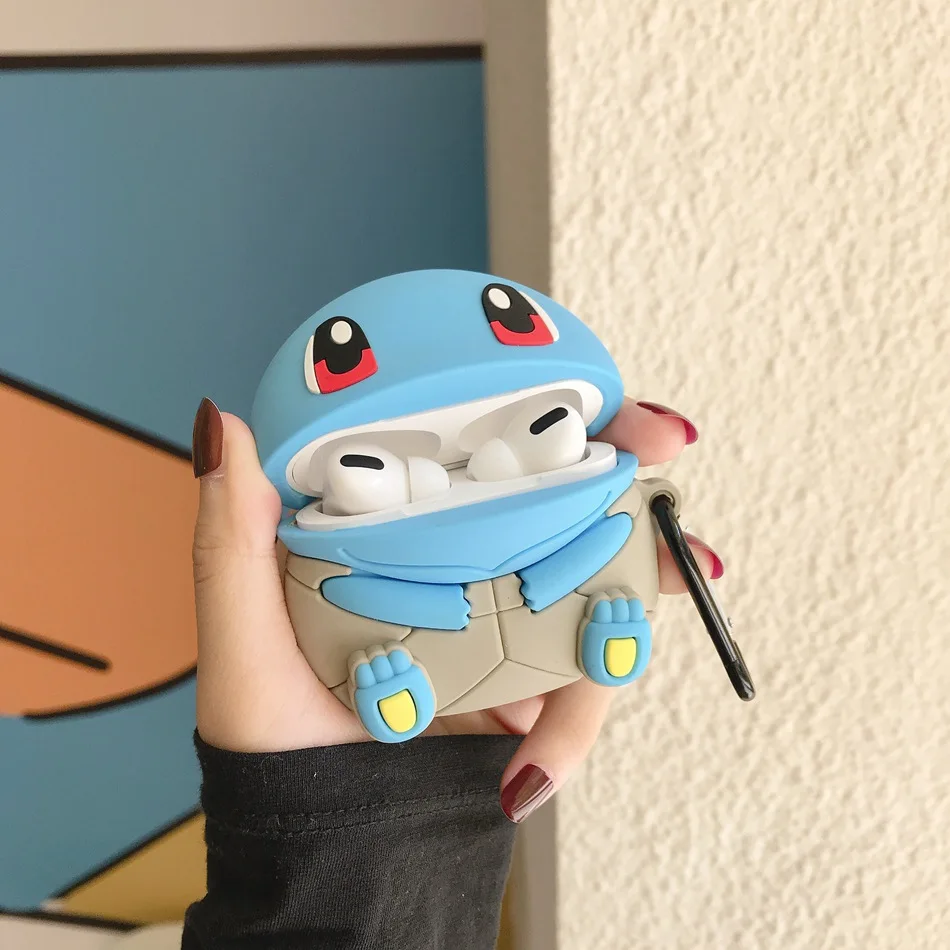 3D чехол для наушников для Airpods Pro Чехол Силиконовый кот собака Мультяшные наушники/Earpods чехол для Apple Air pods Pro 3 чехол Брелок