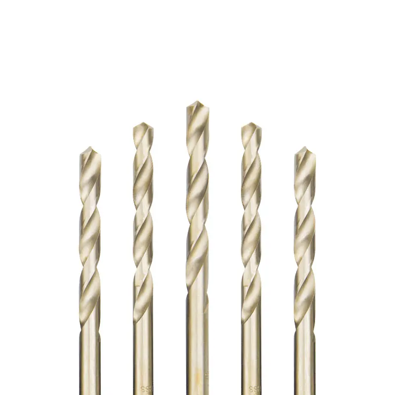 MAXTOOL No.14 Cobalt Twist Drill Bits – 10pcs HSS M35 Jobber Length Drill Set For Metal, Wood & Plastic
