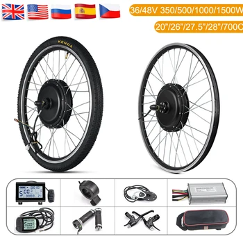 

Ebike Conversion Kit 26in 28in 1500W Hub Motor Wheel Kit 36V 48V 500W 1000W Front Rear Electric Bike Motor Wheel With Tire LCD3