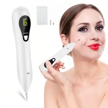 

Pro 6 Level LCD Skin Warts Spots Freckle Moles Removal Pen Home Beauty Device Direct charging via USB cable for easy carrying