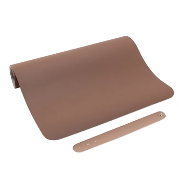 

Mouse Pad, Ultra-Thin Waterproof Leather Double-Sided Keyboard Pad, Suitable For Work/Entertainment/Learning-Khaki