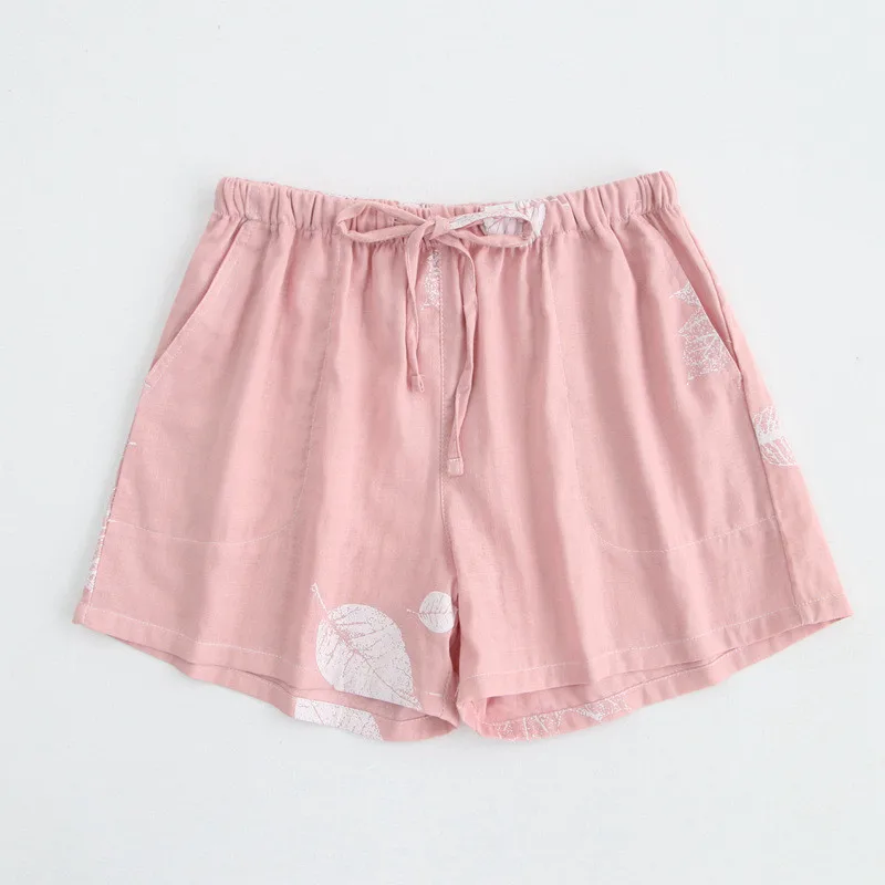 Summer Women's Cotton Pajama Pants Large Size Double Layer Gauze Home Pants Loose and Comfortable Casual 2022