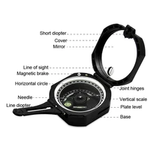 Портативный световой открытый водонепроницаемый выживания Военный Кемпинг измерительный склон расстояние оборудование аварийный геологический