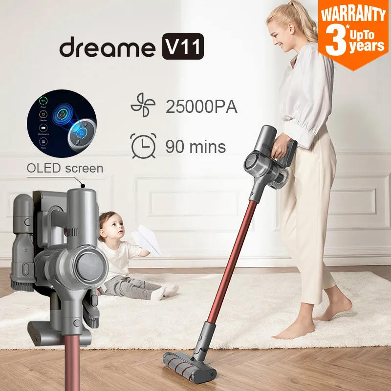 Ручной беспроводной пылесос Dreame V11Global version многофункциональная щетка с циклонным