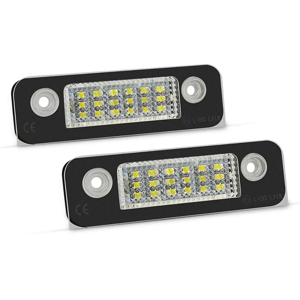 

2pcs LED License Plate Light Lamps FIT For Ford Fusion Fiesta Mondeo Car Accessories 6000K White 12V License Number Plate Light