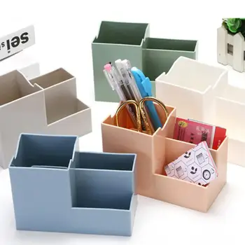 

Adeeing Pen Holder Desk Storage Box Desktop Phone Holder d18