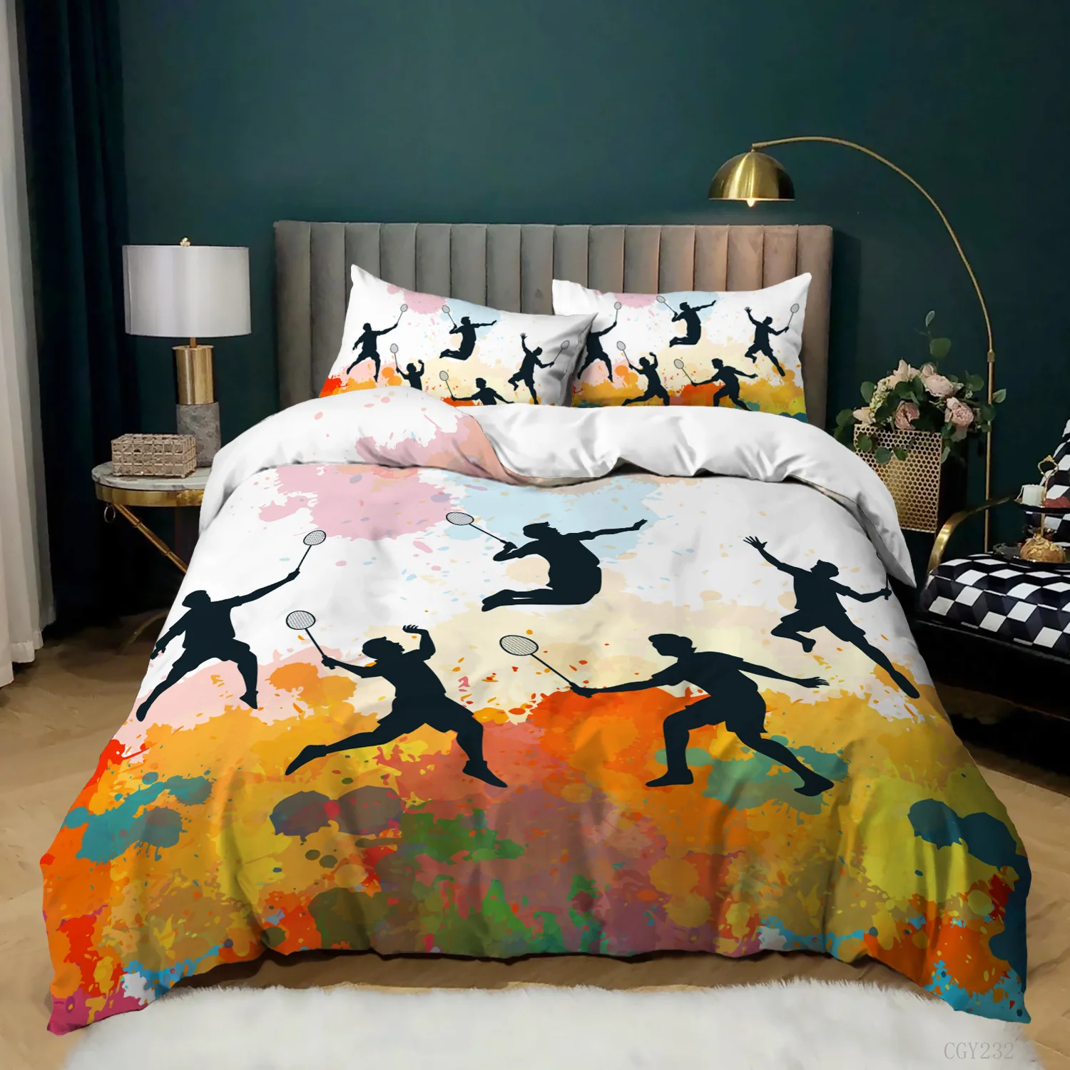 Ocean Sandy Beach 2/3pcs Bedding Set Natural Landscape Print Romantic Bedclothes Duvet Cover King Queen Size Home Textiles