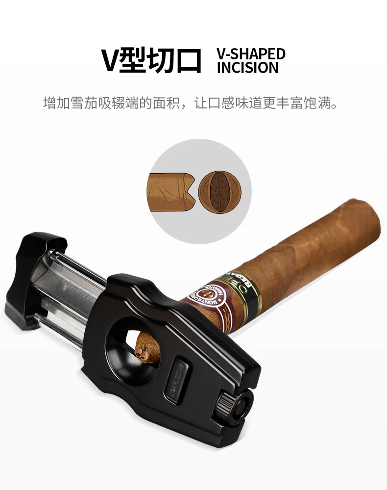 CIGARLOONG Портативный Нержавеющая сталь металлическая коробка для сигар резак Роскошные гаджеты шесть Цвет на выбор V Cigar резак CL-JV001