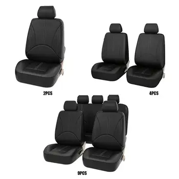 

Four Seasons PU Leather Car Seat Convenient Practical User-friendly Design Covers Set Automobile Seat Protector Universal