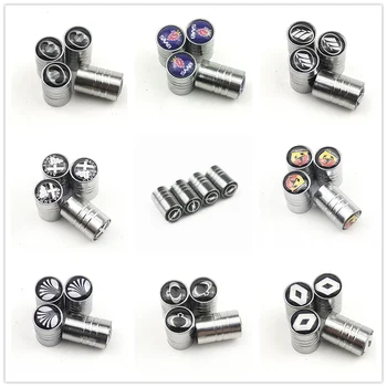 

4pcs sport metal Wheel Tire Valve Caps for opel ford fiesta toyota Volvo skoda Mercedes Renault Volkswagen BMW AUDI Car styling
