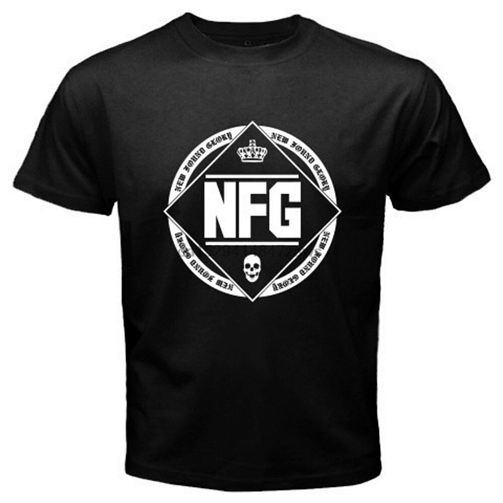 Новинка Мужская черная футболка с альбомной надписью Found Glory в стиле панк-рок