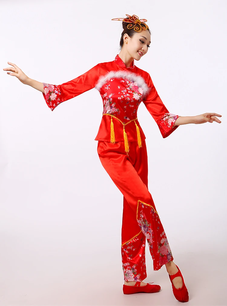 Ms. Yangko, костюм для выступлений, одежда для взрослых, женский квадратный танцевальный костюм, сценический танцевальный костюм