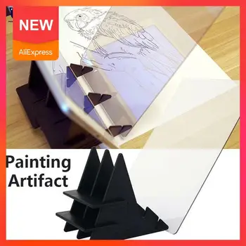 

1pc A4 Led Art Stencil Board 3pcs 4B Eraser Light Pad Drawing Drawing Craft Tracing For Kids Board Art Table Tablet Artists W9U5