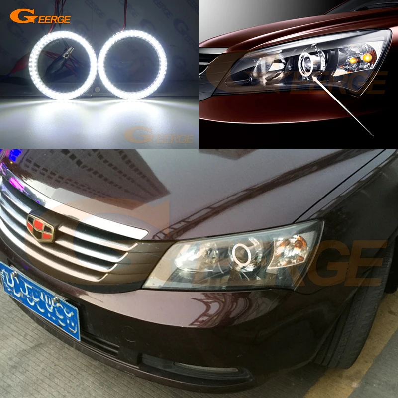 Для Geely Emgrand EC7 RV (Emgrand 7 RV) 2010 2011 2012 отличный ультра яркий SMD СВЕТОДИОДНЫЙ ангельские