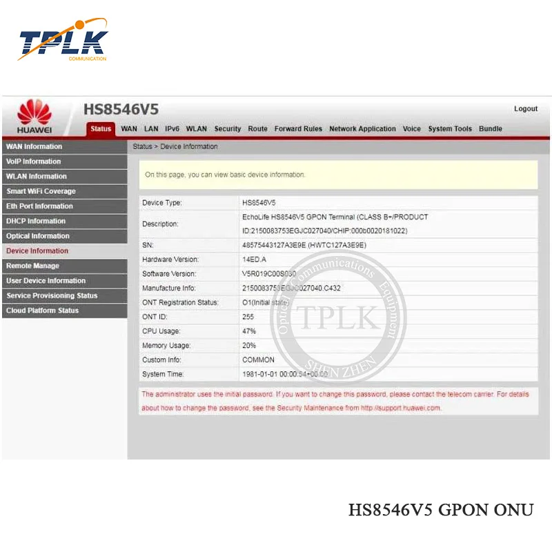 Оригинальный Новый HS8546V5 GPON ONU ONT с 4GE + 1TEL 2USB WIFI меньше чем HS8546V китайский мобильный