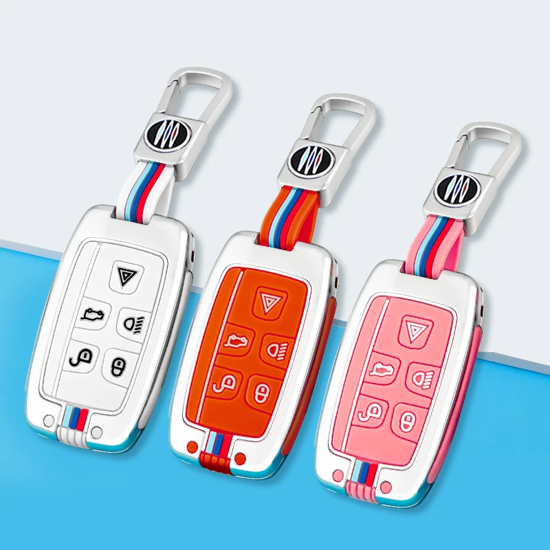 Coperture-del-supporto-della-copertura-della-cassa-chiave-a-distanza-dell-automobile-in-lega-di-zinco.jpg Coperture del supporto della copertura della cassa chiave a distanza dell'automobile in lega di zinco per Land Rover Range Rover Sport Evoque Freelander per Jaguar XF XJ XE XJL XF - Coperture del supporto della copertura della cassa chiave a distanza dell automobile in lega di zinco