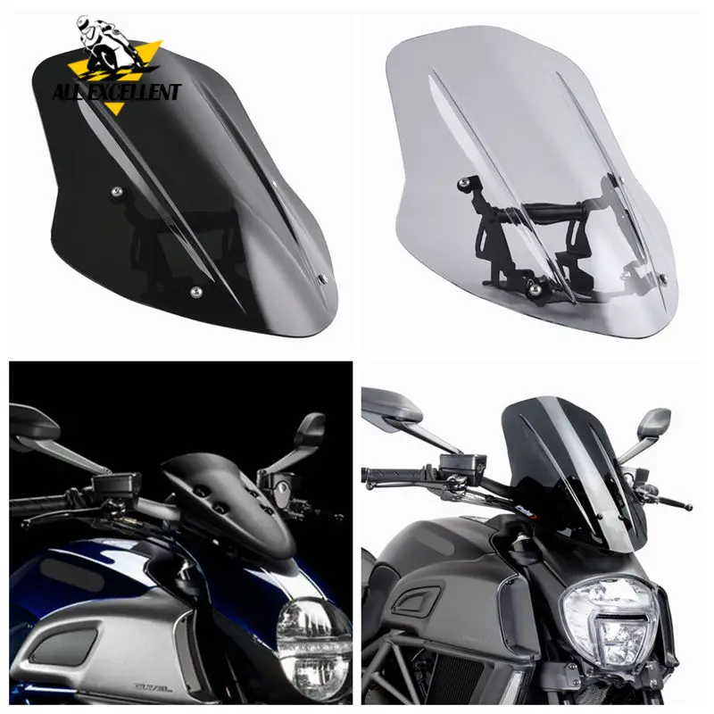 Ветровое стекло для Ducati 2014-2018 кожух 420el ветрозащитный экран дефлектор с монтажным