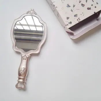 

High quality French make-up mirror Hand Mirror Palace mirror Japanese Princess wind portable mirror boutique goods