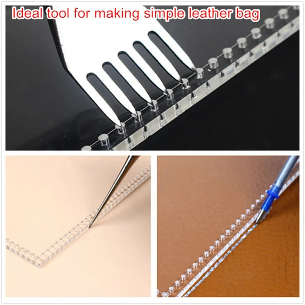 1PC Transparent Purse Leather Craft Acrylic Wallet Bag Pattern Stencil Template Tool DIY Set leather tools,leather craft tool kit,leather craft tools,leather craft tool,leather craft template
