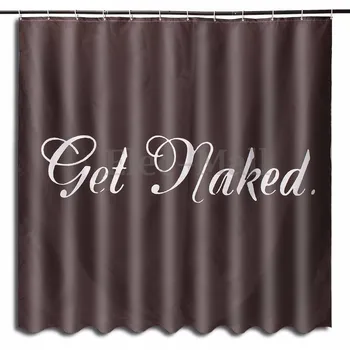 

New Unique Design Custom Get Naked Waterproof Bathroom Shower Curtain