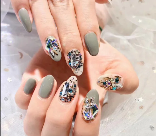 ZM 133 DIY дрель для ногтей/одежды/полный спектр белых страз, 144 шт в мешок