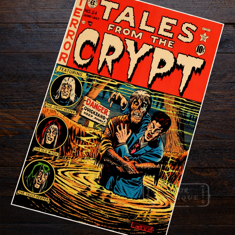EC Comics архив хранилище страшных сказок из крипта комиксов Плакат декоративный DIY