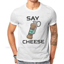 CSGO-Camiseta con estampado de Flashbang para hombre, de talla grande Camisa de algodón con estampado de juego de tiro en línea, contraataque, Global offensible, de verano