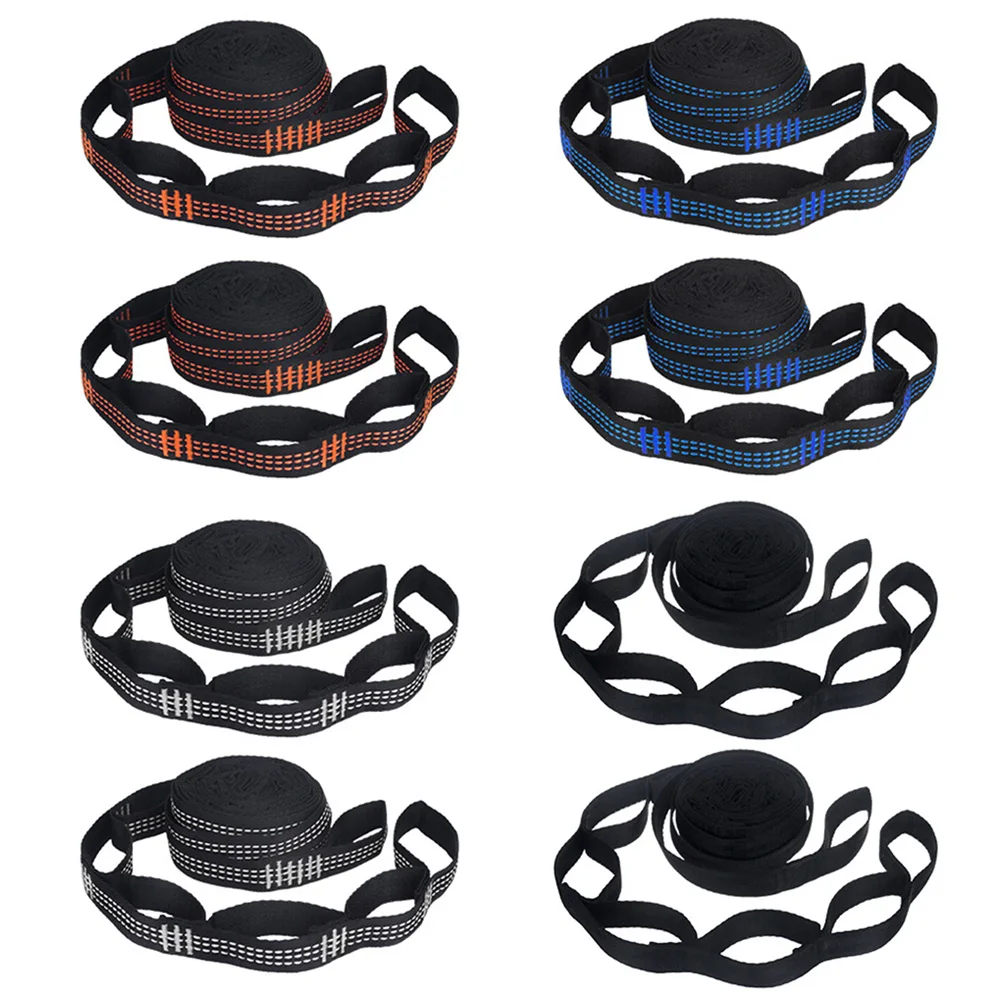 2pcs Hammock Straps Outdoor Camping Garden Swing Rope High Strength Tree Hanging Load-Bearing hammock straps hammock rope hammock fittings