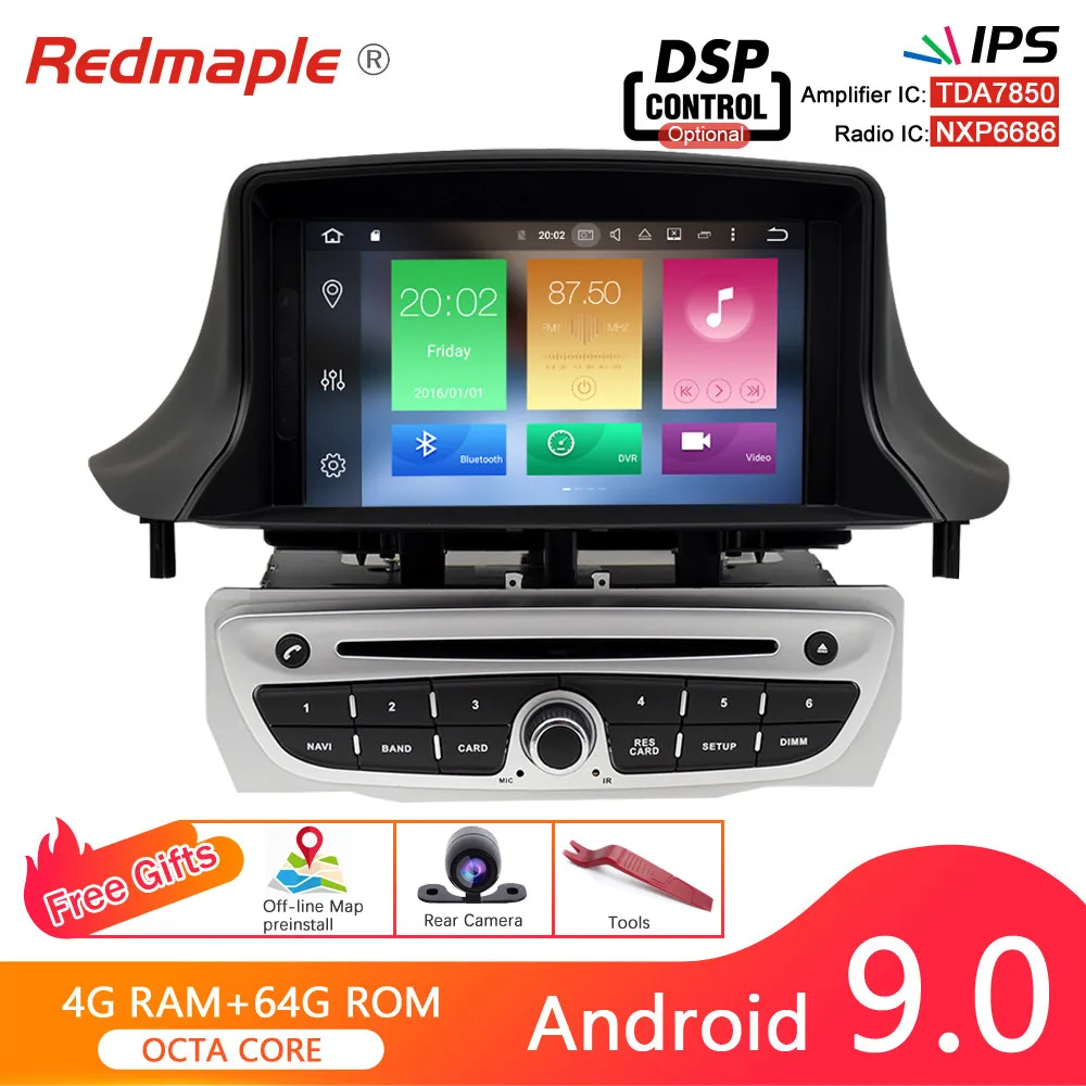 7 &quotAndroid 9 0 автомобильный Радио dvd плеер GPS навигация Мультимедиа для Renault Megane 3 Fluence