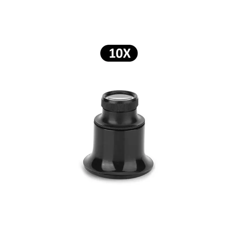 10X Увеличительное стекло, 10 x/15 x/20 xEye Лупа для ремонта часов увеличительное T4MD - Цвет: 10X