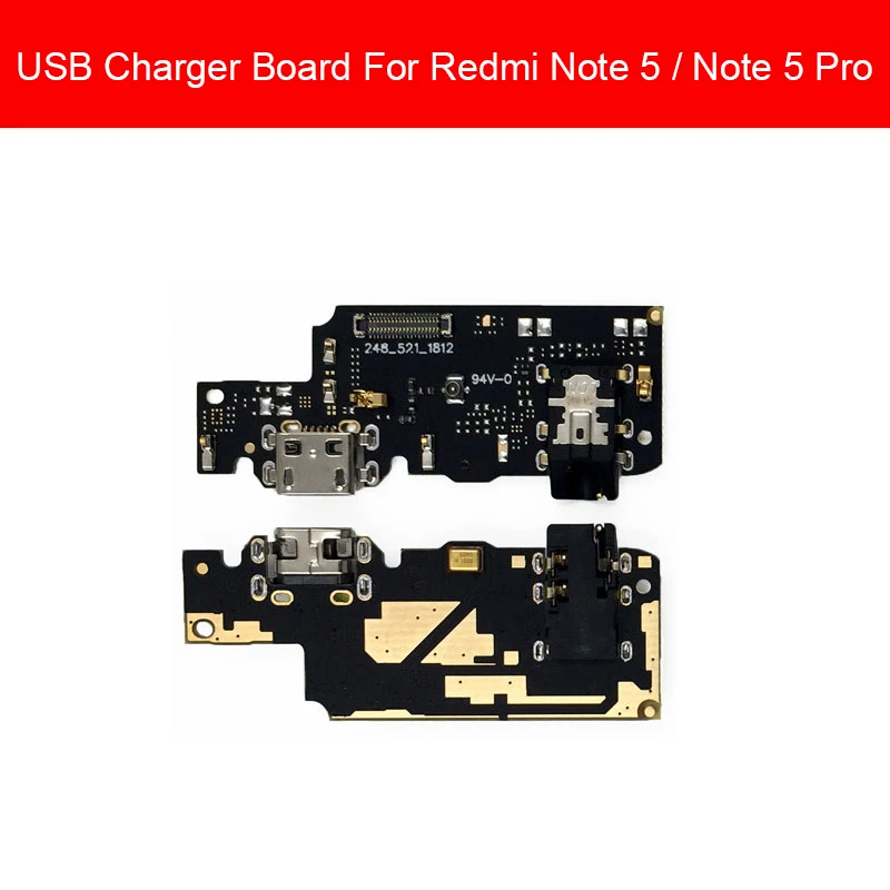 Usb зарядный гибкий кабель для Xiaomi Redmi Note 5 5A Pro Prime Y1 Lite зарядное устройство Порт гибкий кабель Usb док-станция гибкий ленточный ремонт