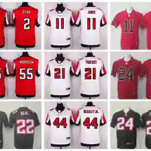 Сшитая. Одежда высшего качества для мужчин, футболка Matt Ryan Julio Jones Desmond Trufant Devonta Freeman