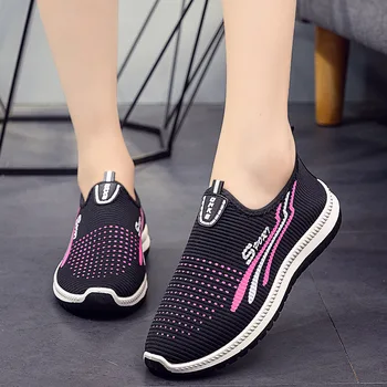 

ARSMUNDI Women shoes slip on female flat shoes tenis feminino casual mesh walking footwear sneakers women vulcanize shoes M1002