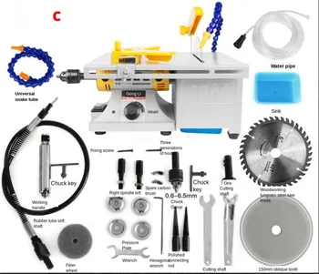 Best Multi-Functional Electric Grinder Polisher Drill Saw Tool Mini Bench Lathe Machine 350w