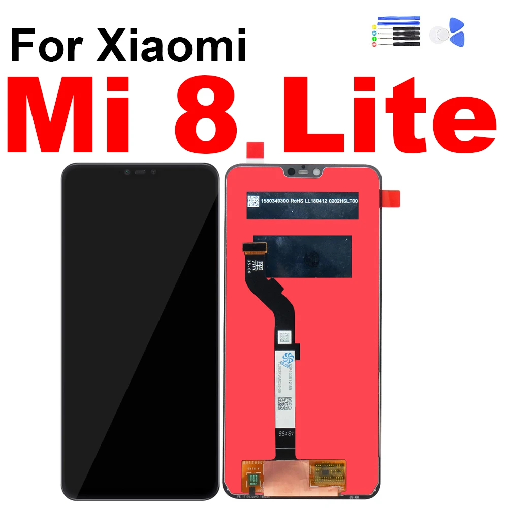 

For Xiaomi Mi 8 Lite Display Touch Screen Digitizer LCD Assembly for Xiaomi Mi8 Lite / 8X Screen with Frame Repair Replacement