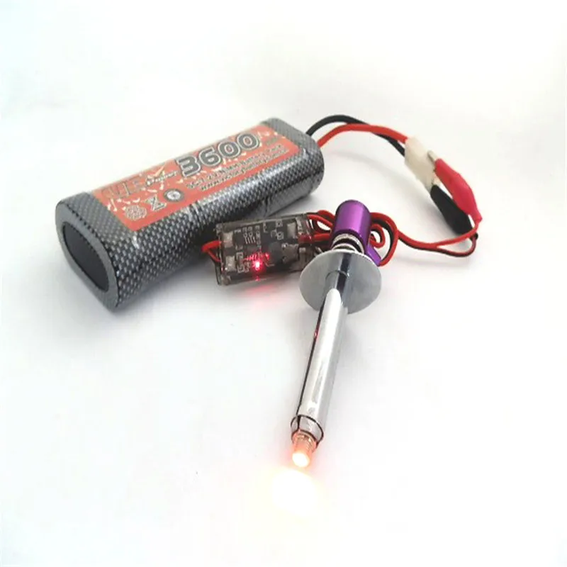 30 шт./лот 6-12V модернизированное электронное свечение зажигания с зажимом аллигатора для RC HSP 1/10 Nitro автомобиль багги Baja Himoto 80100
