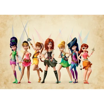 

Tinker Bell and the Pirate Fairy Animation Photo Backgrounds Tinkerbell Backdrops For Girls Birthday Party Decorations Photocall
