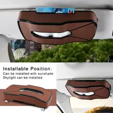 Искусственная кожа крючок подвесной домашний Автомобильный держатель для бумаги коробка для хранения салфеток чехол