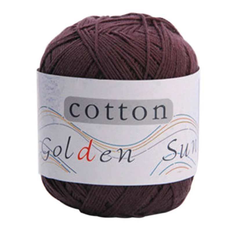 Milk Cotton Yarn Wool Yarn For Knitting Baby Crochet Yarn For DIY Hand Knitting Supplies Soft Knit Warm Blanket Sweater Yarn - Color: coffee