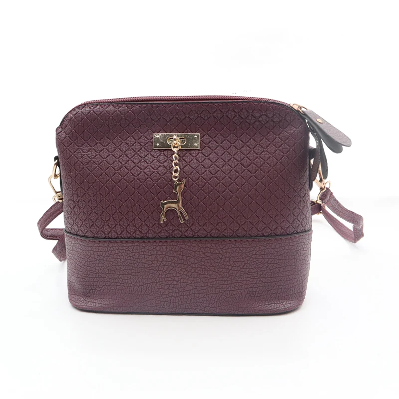 Горячая Распродажа, женские сумки-мессенджеры, модная мини-сумка с оленем, сумка в форме раковины, женские сумки через плечо, сумки, новые подарки - Цвет: Purple