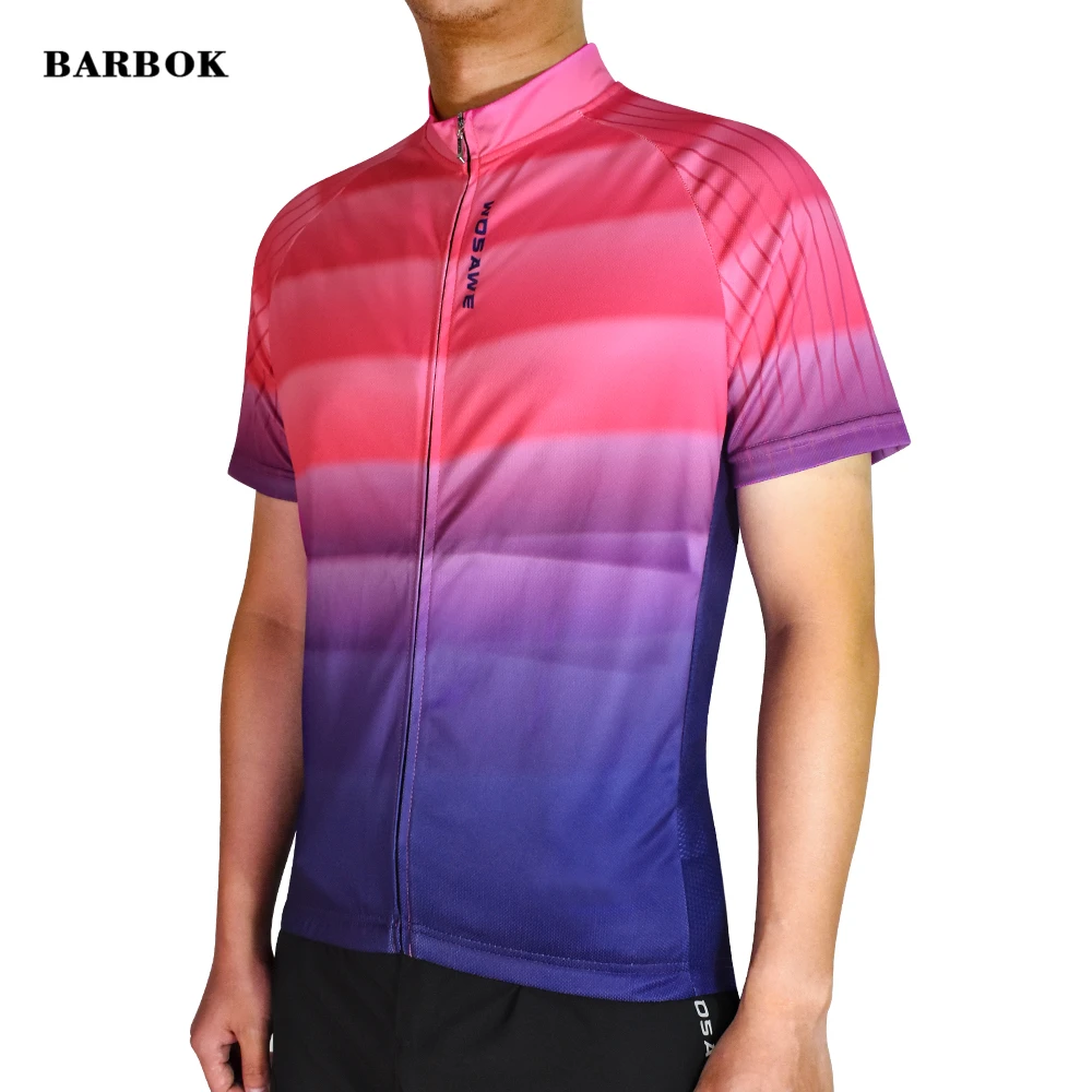 

WOSAWE Short-sleeved Men's Bike jerseys Mountain Bike Summer Men's Outdoor Sports Breathable Cycling Clothing