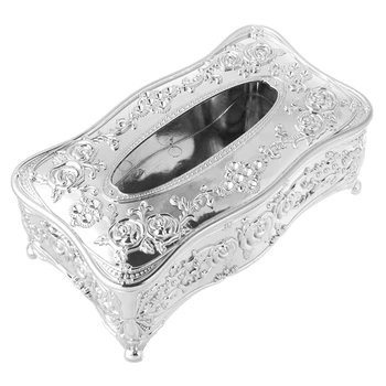 

Luxury European Style Acrylic Tissue Box KTV Handkerchief Toilet Paper Holder M0XD