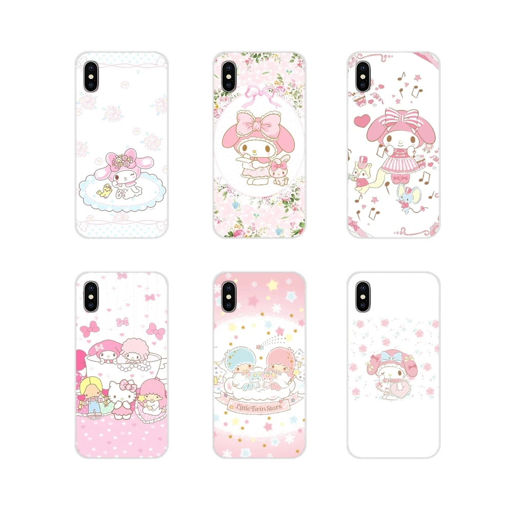 

Pink Cartoon My Melody little twin stars Soft Case Cover For Samsung A10 A30 A40 A50 A60 A70 Galaxy S2 Note 2 3 Grand Core Prime