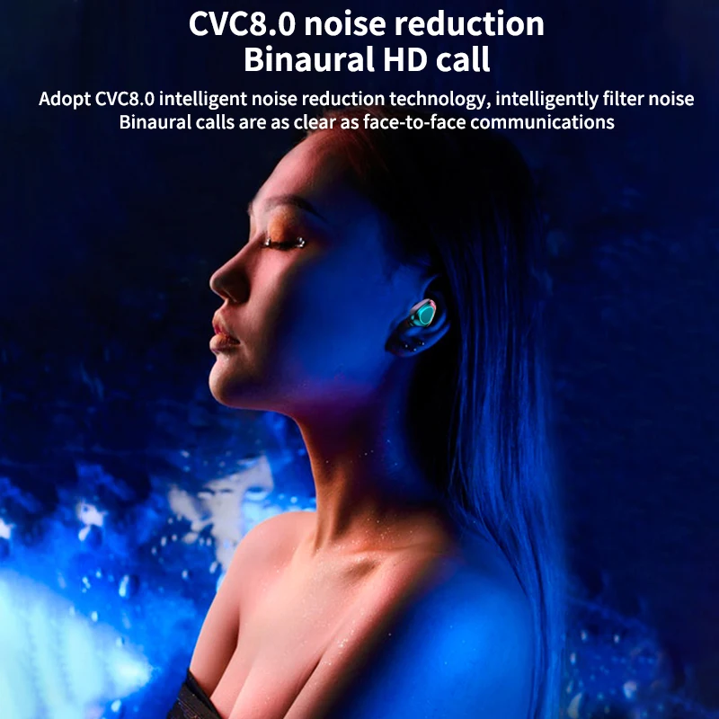 3500mAh Battery Bluetooth Stereo Earphones Wireless TWS IPX7 Waterproof Touch Earbuds Headset LED Display Type C Charge Case