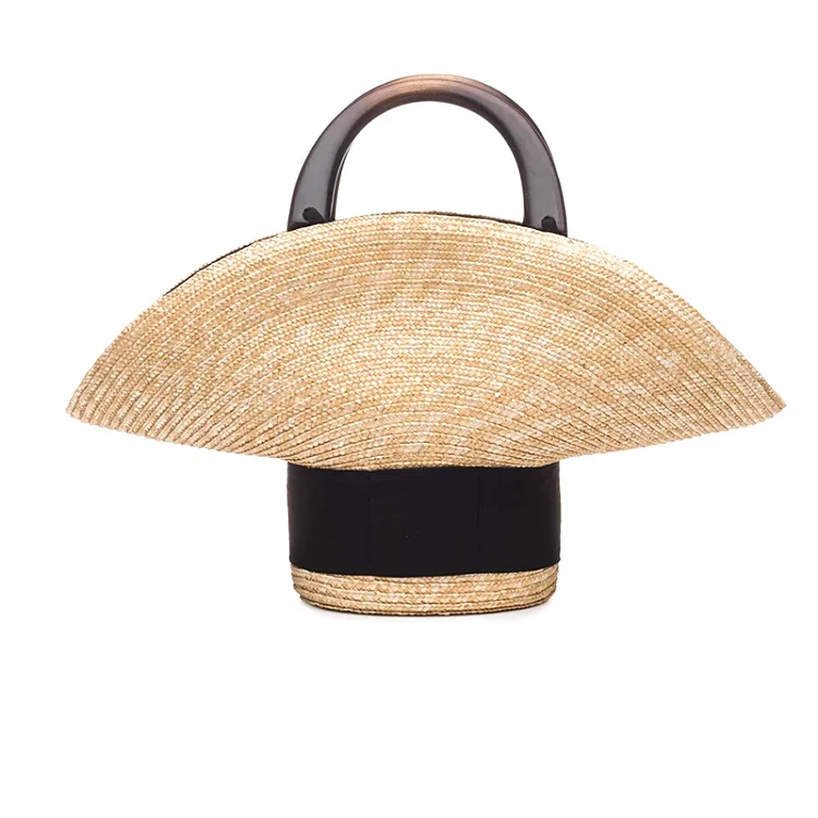 Women's Handbag Handmade Drawstring Straw Bag Summer Woven Large Capacity Beach Bags Fashion Female Travel Shopping Tote